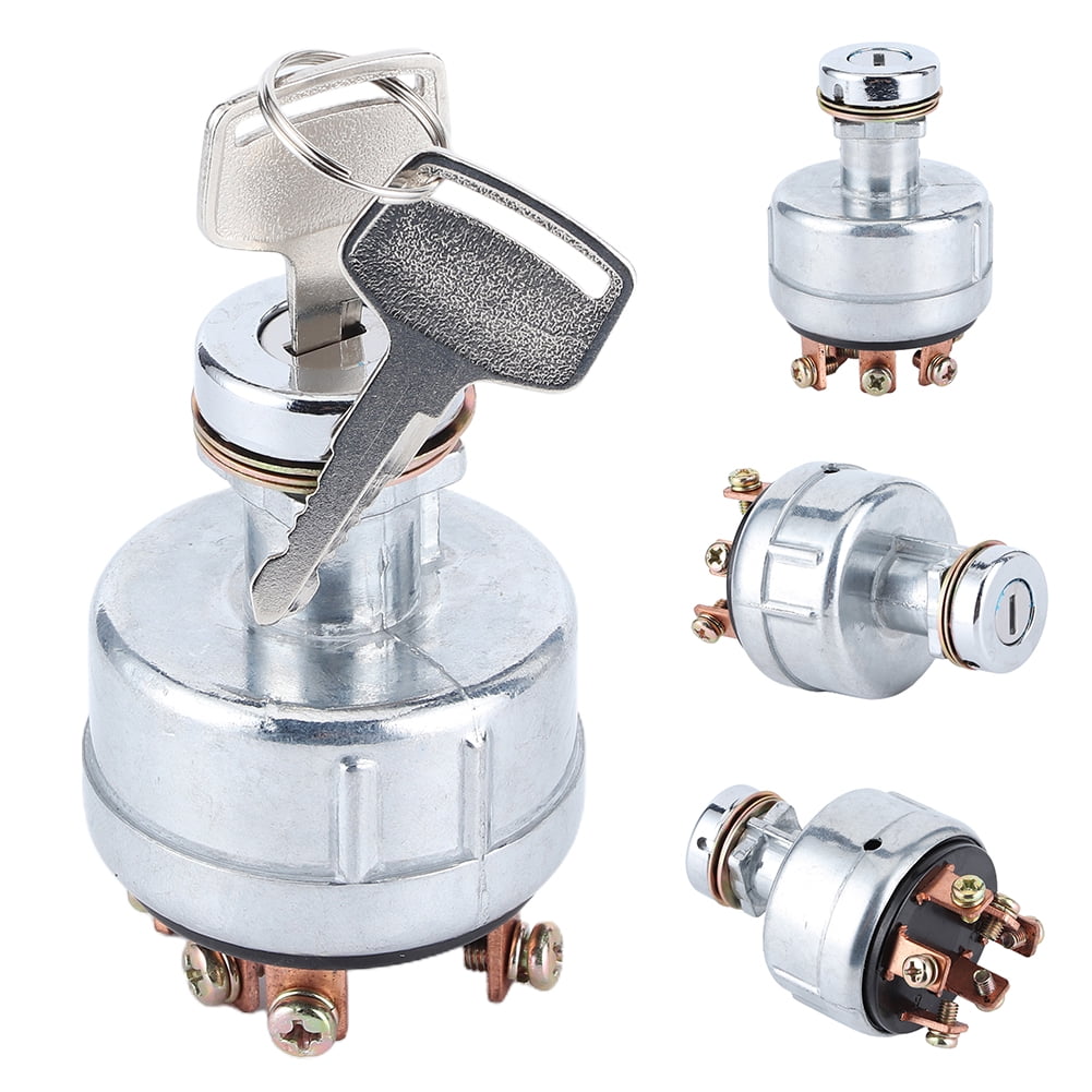 Interrupteur à Clé D’allumage Universel - 6 Broches, 2 Clés - Pour Pelle Kobelco SK200, SK120... - 3