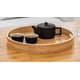 thumbnail image 3 of Round Serving Bamboo Wood Tray for Dinner Trays Tea Bar - Serving Tray for Home and Restaurant, 3 of 5