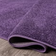 thumbnail image 5 of JONATHAN Y SEU100N-9SQ Haze Solid Low-Pile Purple 9' Square Area Rug, Coastal Bohemian, Pet Friendly, Stain Resistant, Easy to Clean, for Living Room; Kitchen, Bedroom, 5 of 7