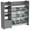 Dark Gray, variant on Sturdis Kids Toy Storage Organizer With Bookshelf and White Bins