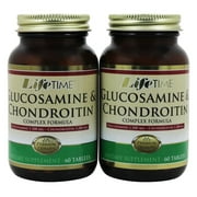 LifeTime Vitamins - Glucosamine & Chondroitin Complex (60+60) Twin Pack 900 mg. - 120 Capsules