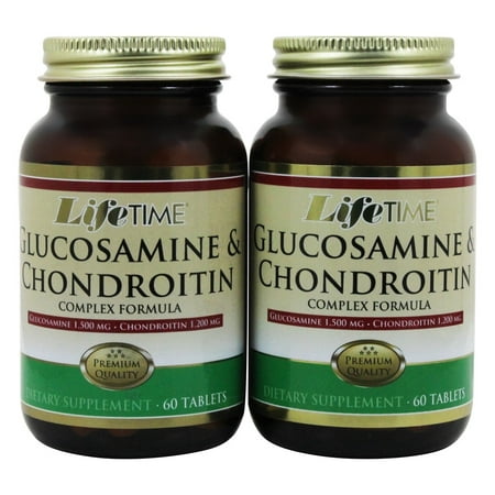 LifeTime Vitamins - Glucosamine & Chondroitin Complex (60+60) Twin Pack 900 mg. - 120 Capsules