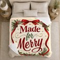 thumbnail image 5 of Christmas Celebration Made, Festive Holiday Scene, Warm Flannel Blanket for Living Room and Reading Nook with Detailed Artwork, Art Lovers Christmas Gift, Festive Home Decor, 5 of 9