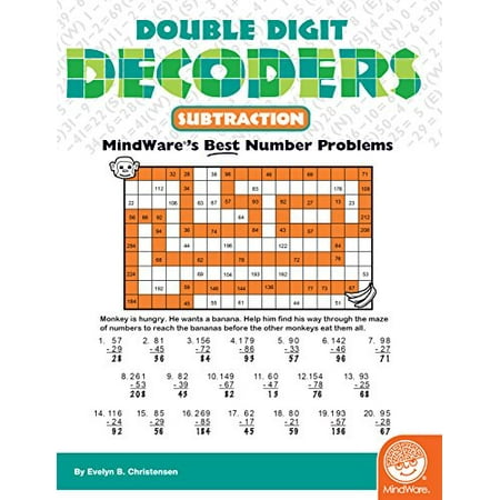 Mindware A Double Digit Decoders Subtraction A 30 Unique Puzzles With Up To Problems A Teaches Subtraction Walmart Canada