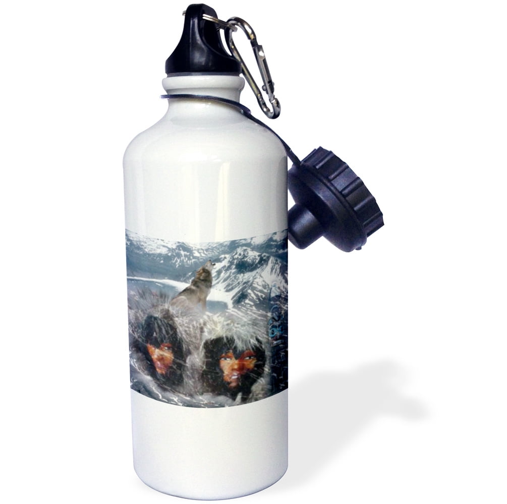 3dRose Native Winter Spirit in Alaska, Sports Water Bottle, 21oz by Supplier Generic
