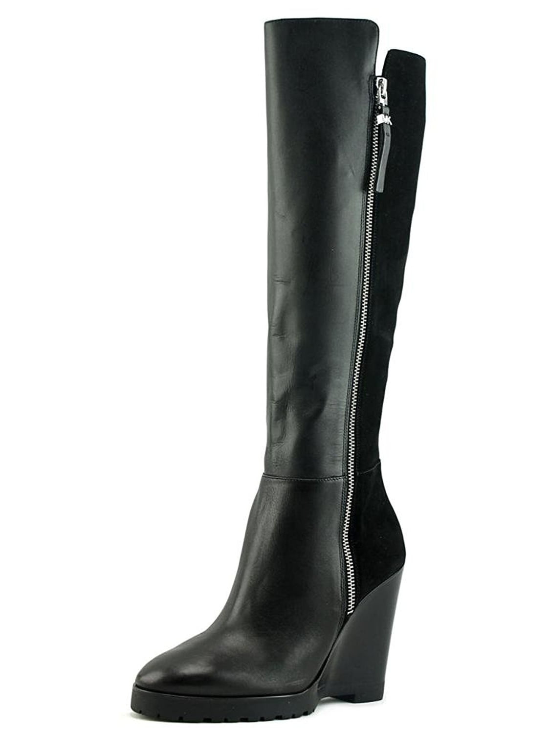 Michael Michael Kors Womens Clara Leather Closed Toe Knee High Fashion Boots  