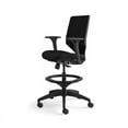 thumbnail image 3 of HON Solve Task Stool, Upholstered Back - Black Seat - 5-star Base - 29.8" Width x 28.8" Depth x 52.8" Height, 3 of 14