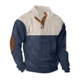 thumbnail image 4 of Men's Standing Collar Sweatshirt Is Outdoor Casual Sweaters Tops L, 4 of 5