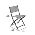 thumbnail image 6 of Emma + Oliver Set of 2 Folding Chairs for Indoor/Outdoor Use with Gray Flex Comfort Material and Black Steel Frames, 6 of 17