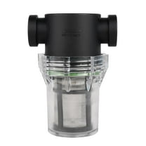 SEAFLO 1/2" Female NPT in-Line Strainer with 100 Mesh Stainless Steel Filter Screen – Clear Bowl for Easy Cleaning | Model SF-ST-12 (1-Pack)