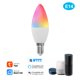 thumbnail image 2 of WiFi Smart Bulb RGB + W + C LED Vela Bombilla 5W E14 Luz Regulable Aplicación de teléfono SmartLife Eccomum Bombilla LED, 2 of 5