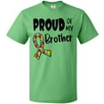 thumbnail image 3 of Inktastic Proud of My Brother Autism Awareness Puzzle Piece Ribbon T-Shirt, 3 of 5