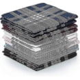 thumbnail image 1 of 12 Pack 100% Cotton White Men's Pocket Squares & Handkerchiefs, Soft Breathable Gentleman's Hankies for Wedding, Formal Occasions, 1 of 5