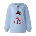 thumbnail image 5 of Sudaderas Navideñas de Cuello Redondo Para Mujer Otoño Invierno Casual Temperamento Moda Felpa Cálido Underlay Estampado Suéter Manga Larga Top Odeerbi ODB192573, 5 of 5