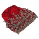 thumbnail image 2 of Gorro holgado, moda informal, encaje con cuentas, transpirable, suelto, perezoso, gorro químico para mujer, rojo oscuro, 2 of 5