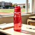 thumbnail image 2 of Portable Plastic Sports Water Bottle with Hand Strap Leak Proof Lid R1-3, 2 of 5