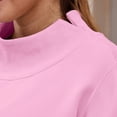 thumbnail image 4 of Mock Neck Sweatshirt Women Fall Fashion Oversized Turtleneck Pullover Long Sleeve Casual Sweatshirts, S-3XL, 4 of 5