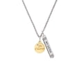 thumbnail image 2 of Delight Jewelry Goldtone Je T'aime Disc Silvertone Always My Sister Bar Charm Necklace, 23", 2 of 4