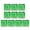 Green transparent, variant on 10PCS Translucent Gaming Keycaps Set For Switches Mechancial Keyboards Compatible Transparently Designing