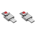 thumbnail image 1 of 2X Adaptador de Lector de Tarjetas Micro-SD, USB Tipo C una Lector de Tarjetas Micro-SD/TF Adaptador de Tarjetas Micro-SD para Tipo-C,B, 1 of 5