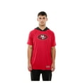 thumbnail image 4 of Men's New Era  Scarlet San Francisco 49ers Combine Authentic Hooded Raglan Short-Sleeve T-Shirt, 4 of 5