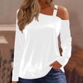 thumbnail image 2 of Velvet Tops for Womens Trendy Elegant Long Sleeve Off Shoulder Shirts 2026 New Years Holiday Party Wedding Outfits, 2 of 8