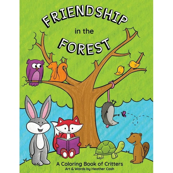 Friendship in the Forest: Coloring Book (Paperback)