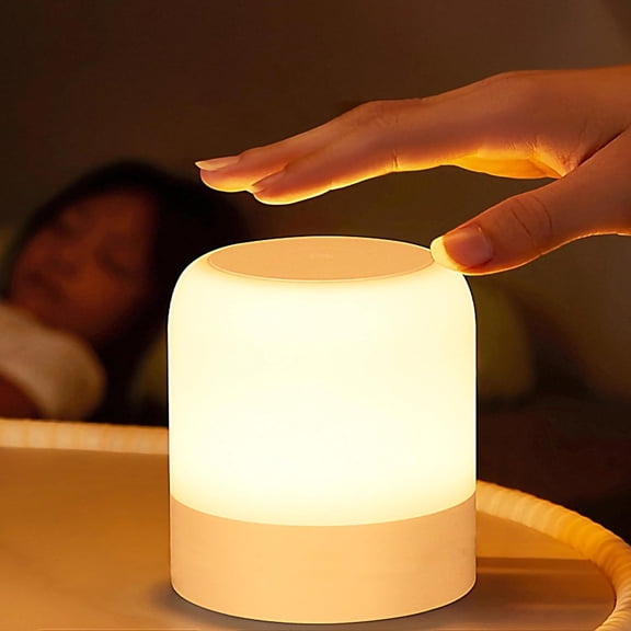 Portable Baby Night Light,3 Colours Egg Light for Nursery,Rechargeable Night Light for Kids,Small Cordless Table&Bedside Lamp,Eye Caring Dimmable LED Touch Lamp for Toddler,Girl,Boy,Nursing