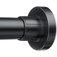 thumbnail image 3 of Shower Curtain Rod, 32-122 Inch Adjustable Closet Tension Rod Rust, No Drill Spring Shower Rod, Non-Slip Rustproof Telescopic Rod for Bathroom, Black, 3 of 8