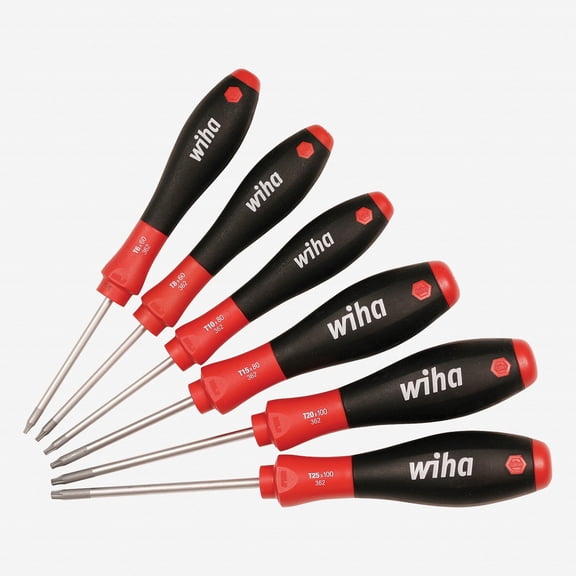 Wiha 36201 6 Piece Torx SoftFinish Screwdriver Set