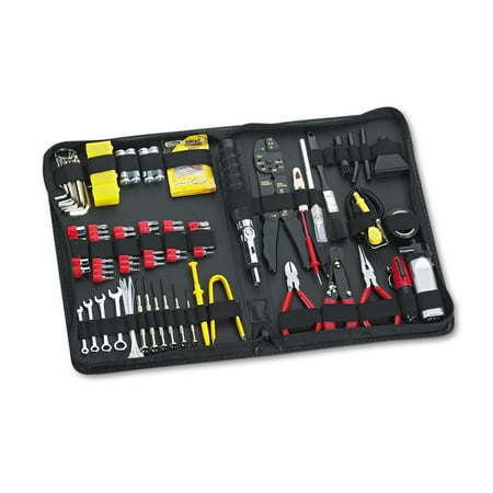 Fellowes 100-Piece Computer Tool Kit in Black Vinyl Zipper Case