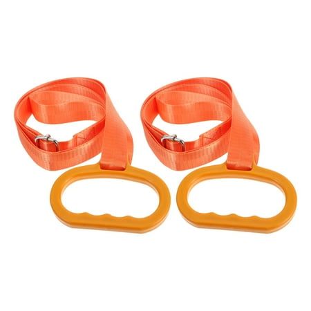 HOOWIFFY Durable Orange Deer Puller Adjustable Hauling Rope Stand Assist Hunting 2Pcs