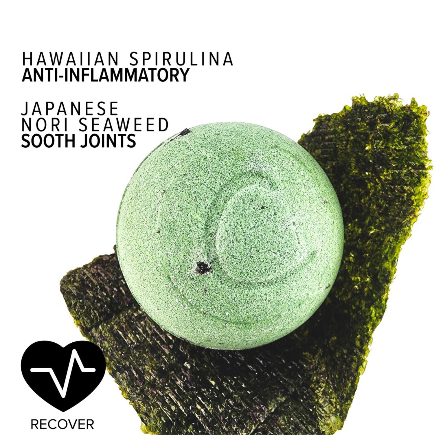 Cosset Therapy Bomb 6-Pack - Seaweed, Therapeutic Bath Bombs for Stiff Joints and Muscle Aches, 9.6oz Each