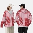 thumbnail image 4 of Fotbe Striped Meat Chaqueta con Protección Solar UPF 50+ para Hombre y Mujer, Camisa con Capucha y Bolsillos-Medium, 4 of 7
