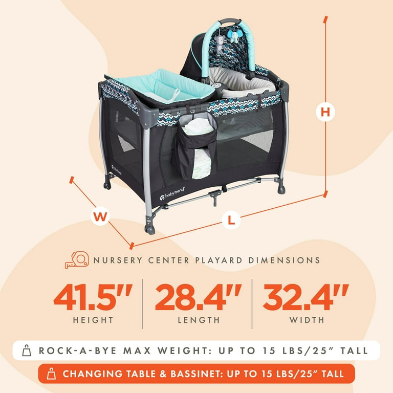 【COLLECTOR'S EDGE 】BabyTrend Amazon.com: Baby Trend Deluxe II Nursery Center, Bluebell