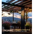 thumbnail image 3 of Paquete de 2 linternas solares de pared con foco reemplazable, luces solares colgantes al aire &uacute;ltima intervensi&oacute;n con 4 paneles solares, luces LED de atardecer al amanecer, l&am, 3 of 7