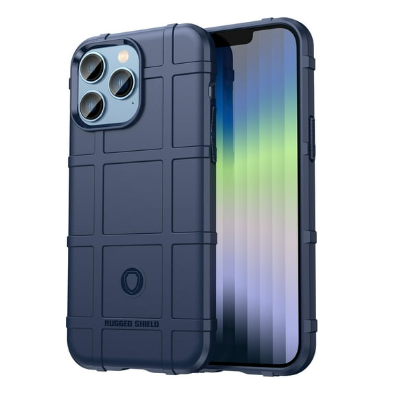 SaniMore Case for iPhone 15 Pro Max 6.7" 2023, Rugged Heavy Duty Protective Cover Anti-slip Drop-proof Slim Lightweight Anti-scratch 360°Full Protective Cover for iPhone 15 Pro Max - Blue