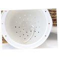 thumbnail image 4 of CIMAXIC 2 Pcs Pot de Fleurs Rond Design Tissé pour Jardinage avec Absorption Automatique Pot en Plastique Marron Clair, 4 of 8