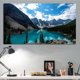 thumbnail image 4 of Ounissouiy Landscape Oil Painting Lake Canvas Framed Picture Decoration Corridor Decorative Scenery Wall Poster Room Drawing Living Artesanía, 4 of 6