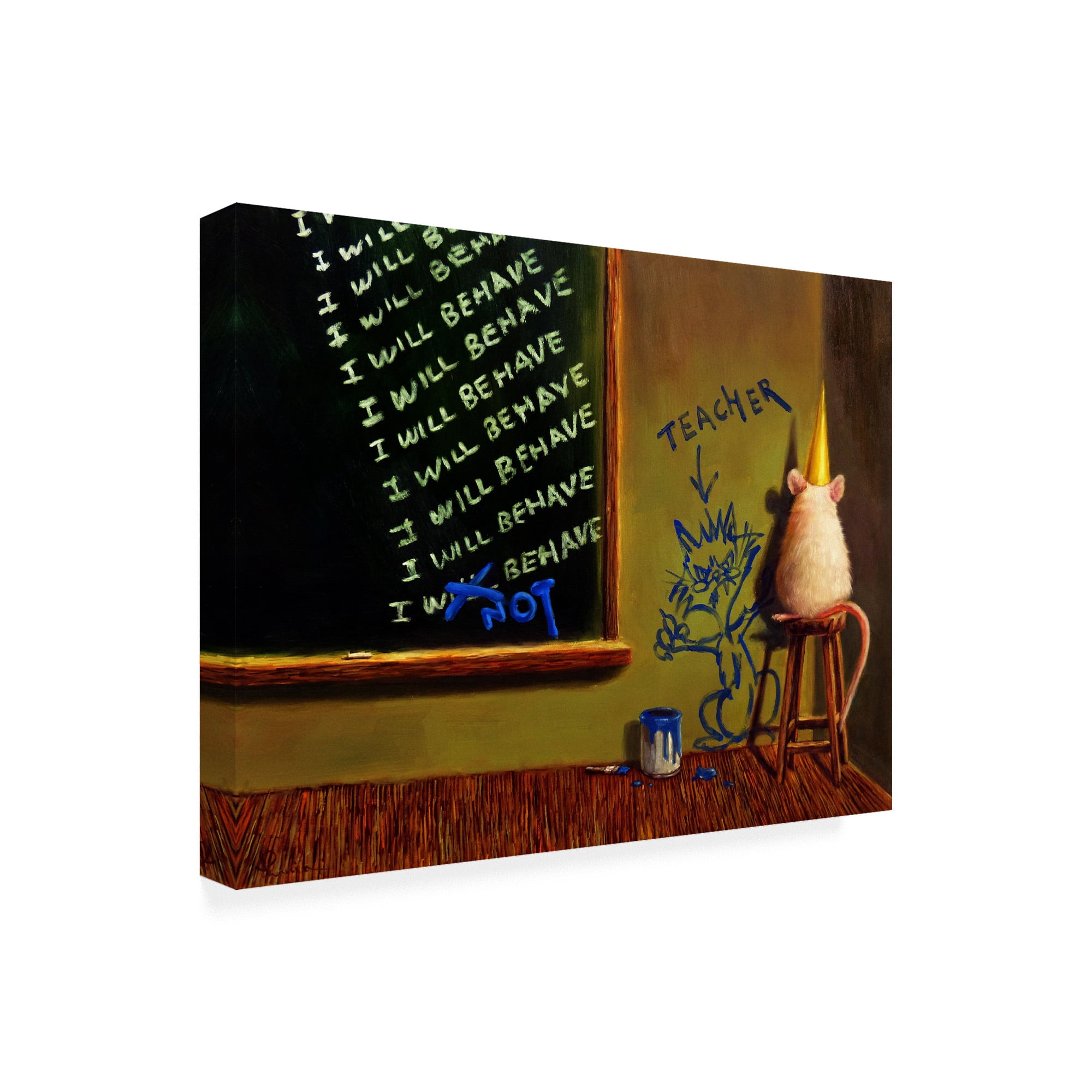 Trademark Fine Art 'Actions Have Consequences' Canvas Art by Lucia Hefferna