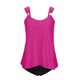 thumbnail image 5 of Traje de baño de bikini de verano para mujer, de color liso, con cojín en el pecho y sin soporte de acero, sin espalda, con tirantes, de nailon., 5 of 7