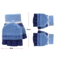 thumbnail image 4 of Baby Toddler Knitted Convertible Fingerless Gloves Soft Warm Flip Top Gloves Super Soft Coldproof Gloves Gifts, 4 of 4