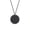 Black, variant on VNOX Men's Gold Stainless Steel Ayatul Kursi Round Pendant Necklace, Arabic Calligraphy Gift