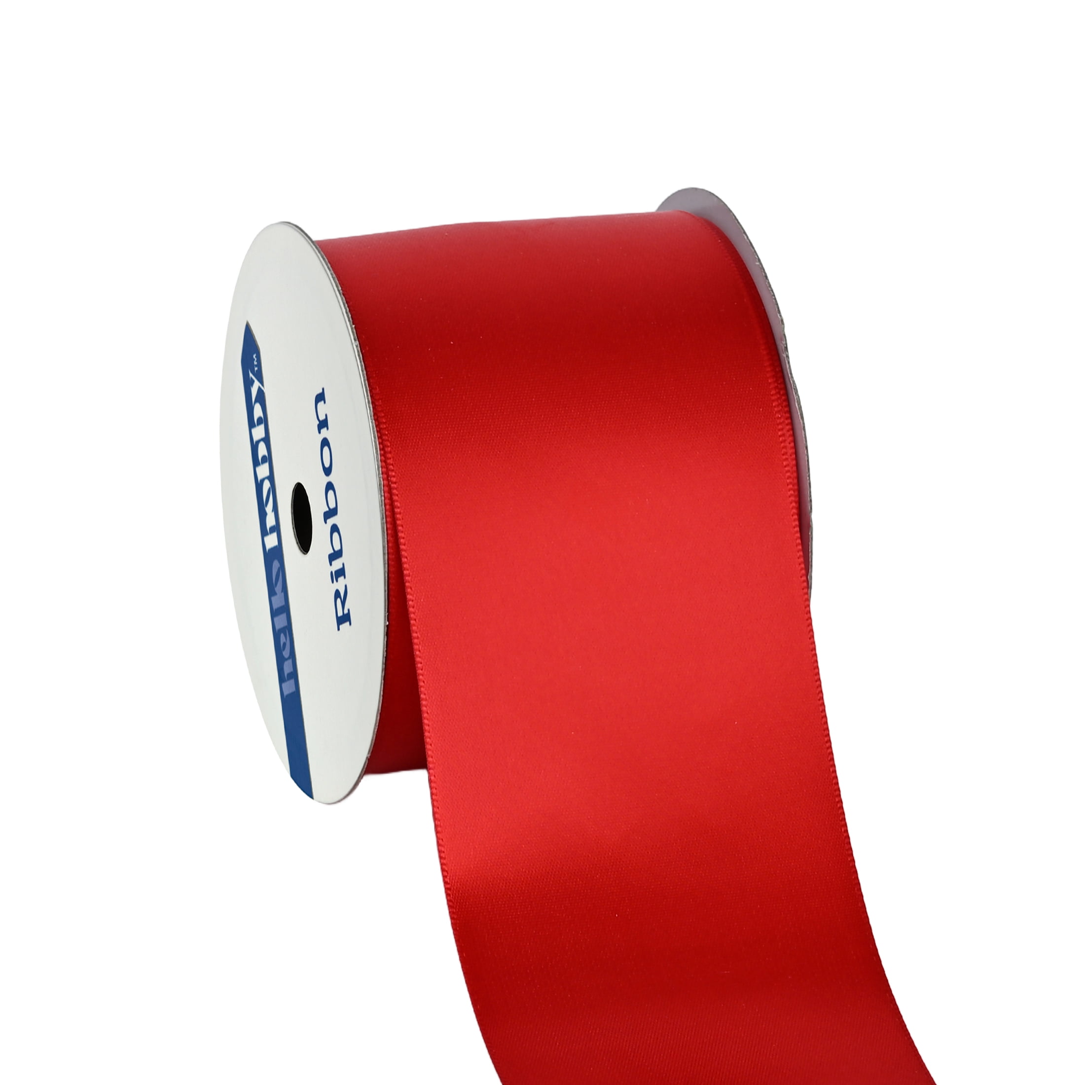 Gwen Studios 2.25" Red Satin Ribbon, 7 Yards