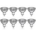 thumbnail image 1 of Pack Of 8 Halogen Bulbs Gu5.3 Mr16 35w 12v Dimmable - Warm White 2800k, 400 Lumens, Glass Cover Fil20241206117, 1 of 4