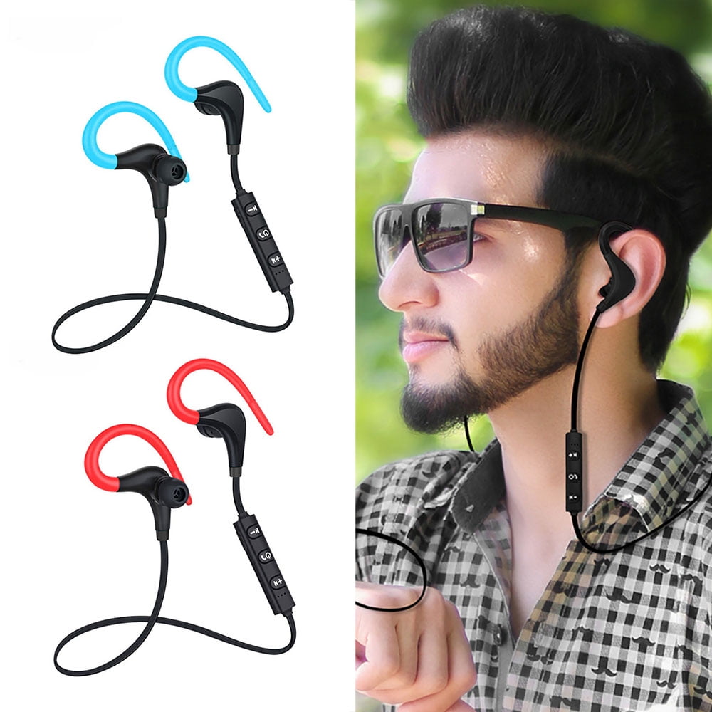 Harupink Sports Wireless Bluetooth Headphones Earphones Ear Hook Run Earbuds