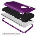 thumbnail image 2 of Dteck iPhone Xs Case, Dteck Heavy Dual Layer Rugged Shockproof Case Hard PC Protective Back Cover For Apple iPhone Xs / iPhone X, Purple, 2 of 7