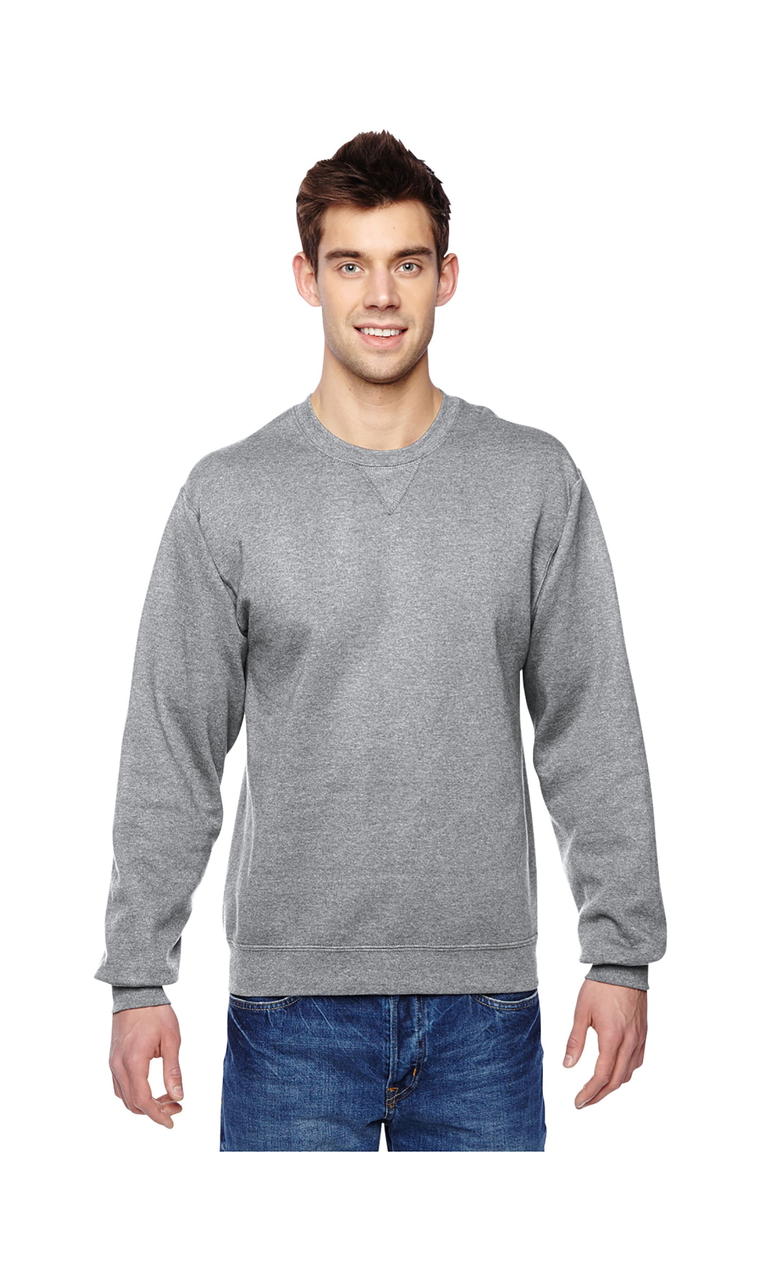 fruit of the loom crew neck sweatshirt womens
