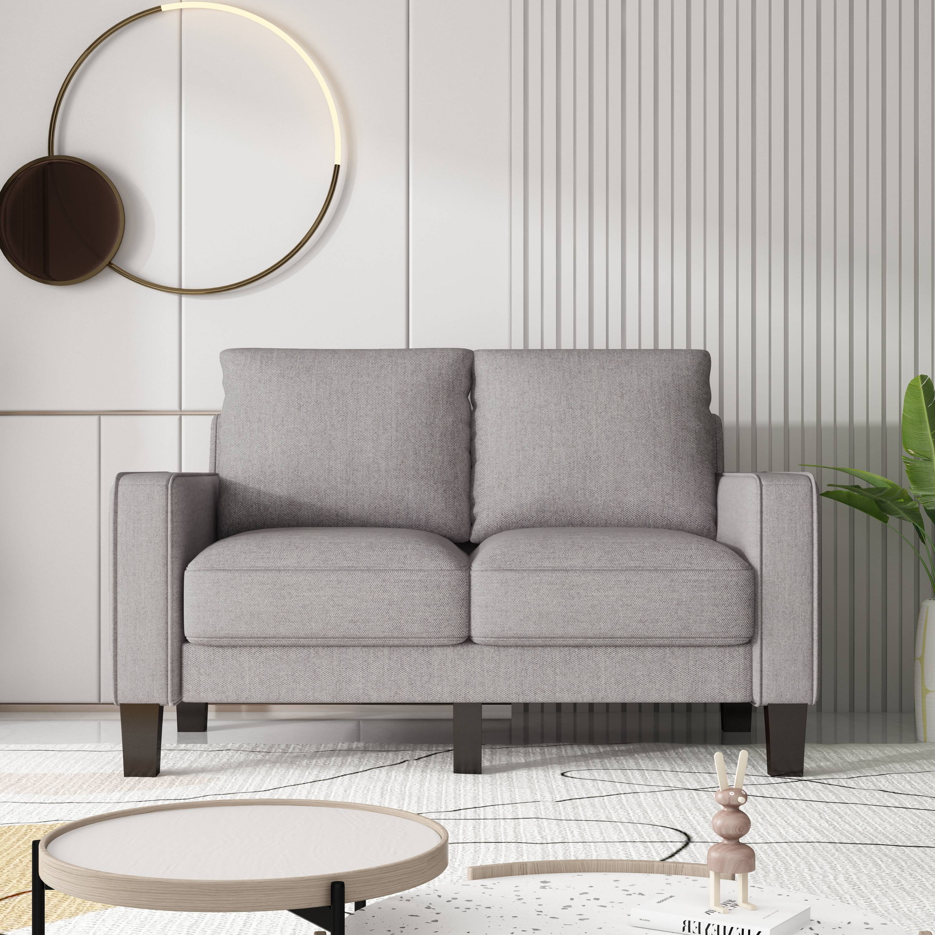 Holaki 53" Modern Loveseat Fabric Sofa Living Room Furniture Sofa ...