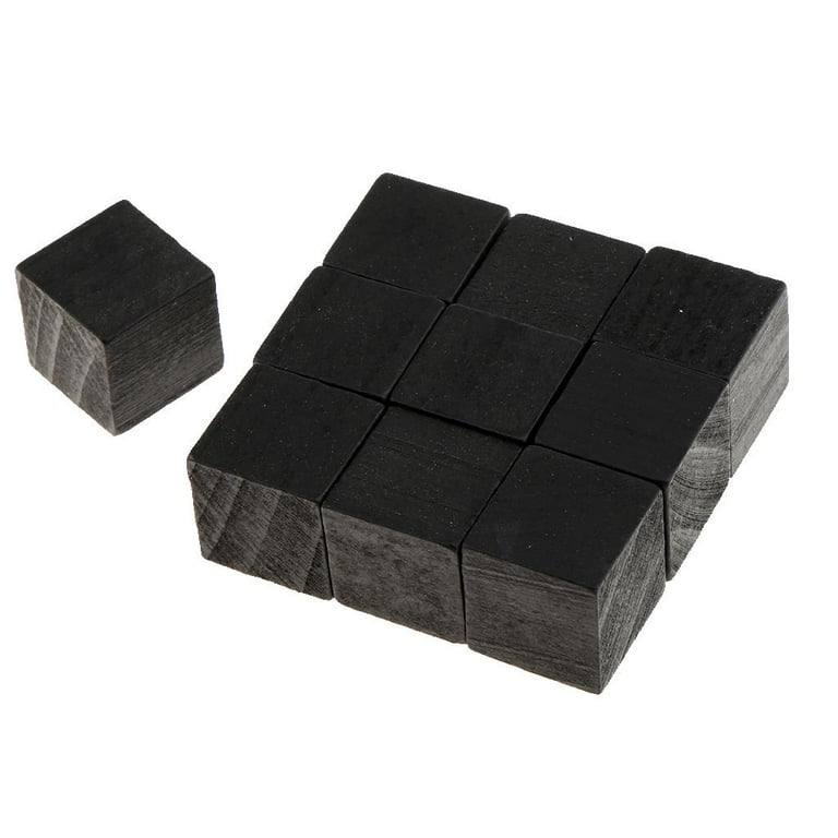 Wooden Cubes 10 Pcs 2x2 Unfinished Wooden Blocks Natural 